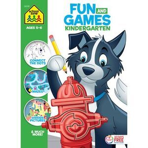 School Zone Fun and Games Kindergarten Activity Workbook -- School Zone
